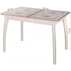 Стеклянный стол Гамма ПР-1 07