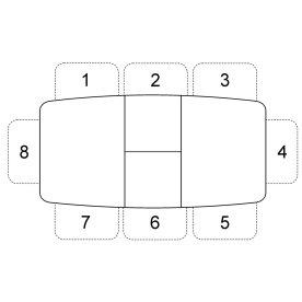 Стеклянный стол 1200 M