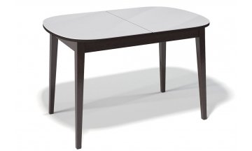 Стеклянный стол 1300 M белый глянец / белый