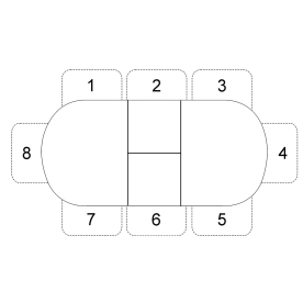Стеклянный стол 1300 M