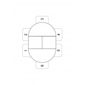 Стеклянный стол B1100