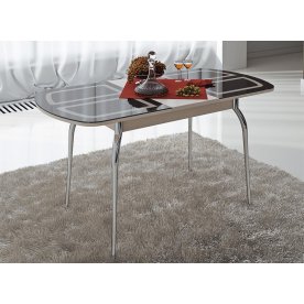 Стол Милан СМ-203.23.01 коричневый / дуб белфорт