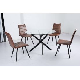 Стеклянный стол Petal D110