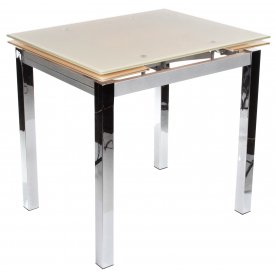 Стол раскладной TB017-26 бежевый / хром
