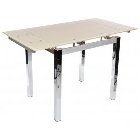 Стол раскладной TB017-26 бежевый / хром