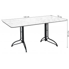 Стол Sheffilton SHT-TU20/ТT27-1 120/76