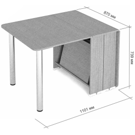 Стол-книжка СКР-16-Р 2500