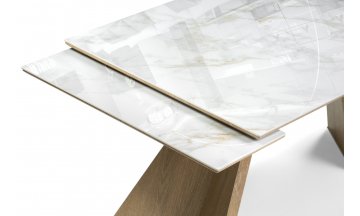 Керамический стол Ливи 140(200)х80х78 carla larkin / дуб монтана