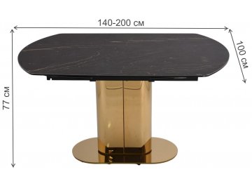 Керамический стол Квин-2 140-200х100х77