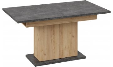 Стол деревянный обеденный Детройт Тип 1 дуб крафт золотой / ателье темное