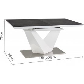 Стол на тумбе Alaras II 140