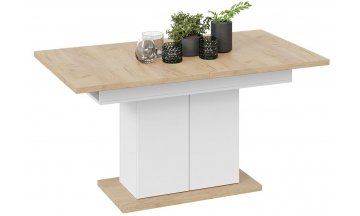 Стол деревянный обеденный Детройт Тип 1 дуб крафт золотой / ателье темное