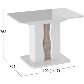 Стол на тумбе Шеффилд ПМ 203.11 исполнение 1