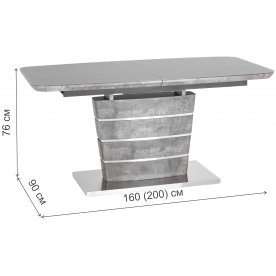 Стол на тумбе Гольд