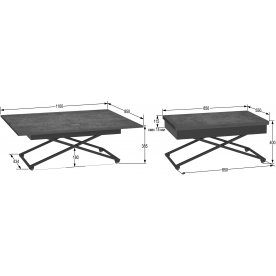 Стол-трансформер Калифорния Андрэ Loft