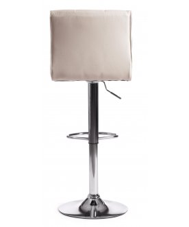 Барный стул Barber mod. KY711D хром / белый / черный