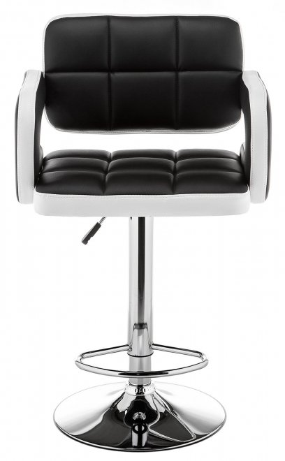 Барный стул Bent черный / белый