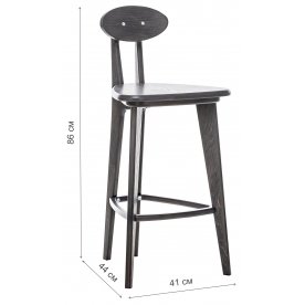 Барный стул четыре ножки прямые