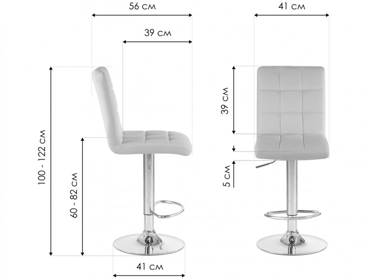 Барный стул Kruger чёрный