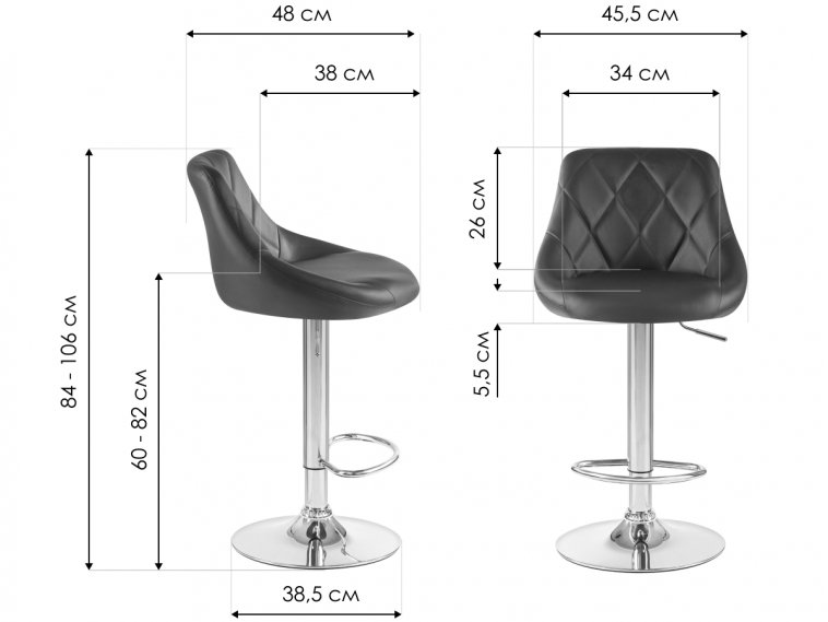 Барный стул Logan коричневый