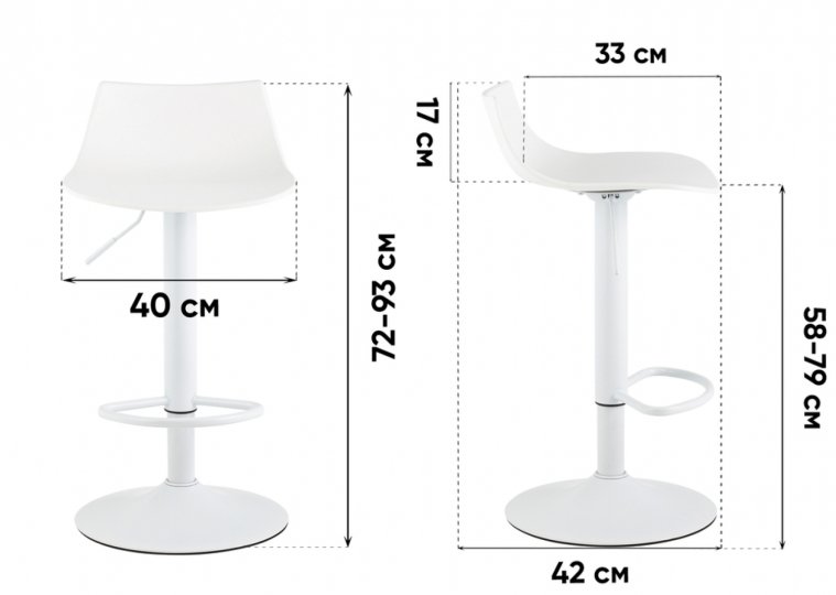 Барный стул Эйджи, серый