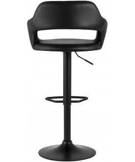 Барный стул Каос черный / черная ножка