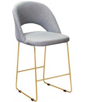 Барный стул Lars Линк серый / золотой
