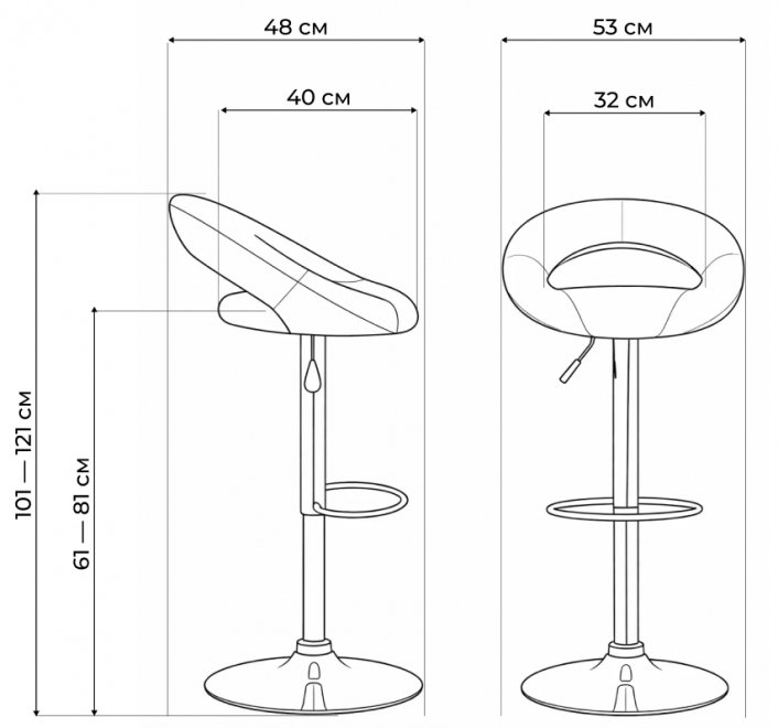 Барный стул Young NEW, бежевый NP