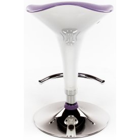 Барный стул Mario бело-фиолетовый