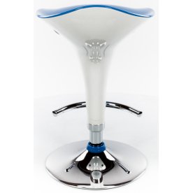 Барный стул Mario бело-синий