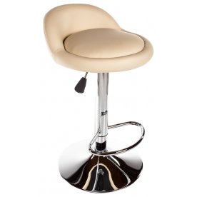 Барный стул Round бежевый