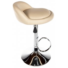 Барный стул Round бежевый