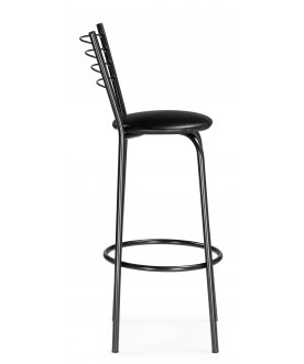 Барный стул Sadov черный / светлый мусс