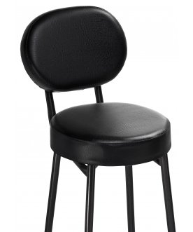 Барный стул Satearant черный полимер / темный мусс