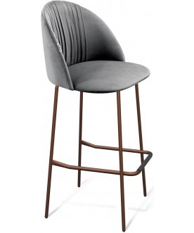 Барный стул SHT-ST35-1/S29 угольно-серый / медный металлик