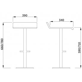 Барный стул Slim