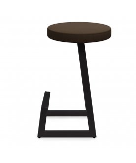 Барный стул Корс-75 софт ткань brauni/черный