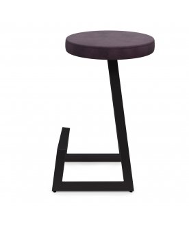 Барный стул Корс-75 софт ткань velur grey/черный