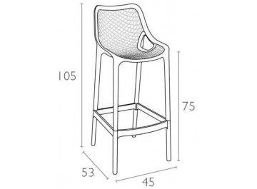 Пластиковый стул Air Bar