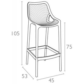 Пластиковый стул Air Bar