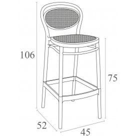 Пластиковый стул Marcel