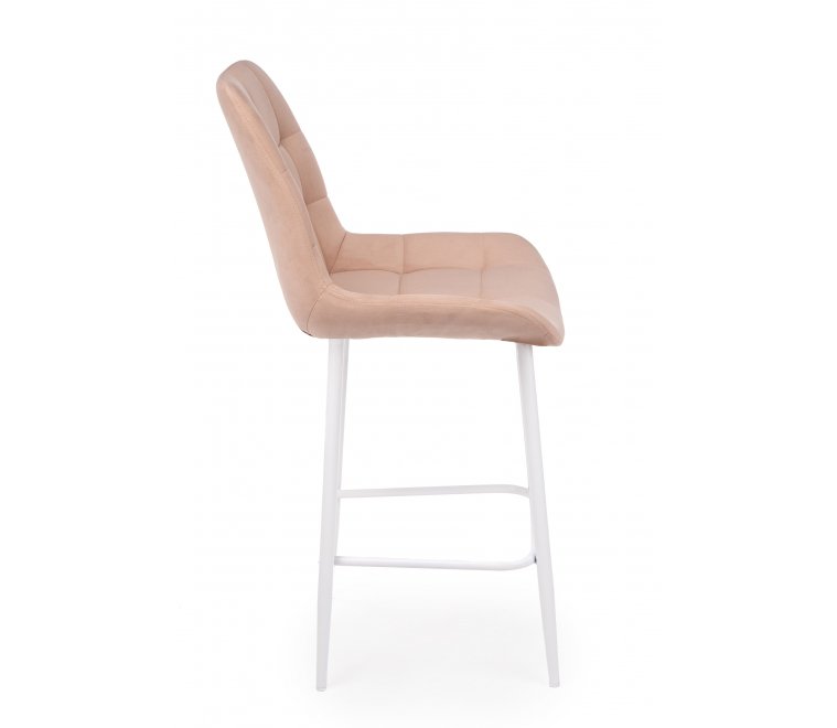Полубарный стул Челси бежевый (zd 210) / белый
