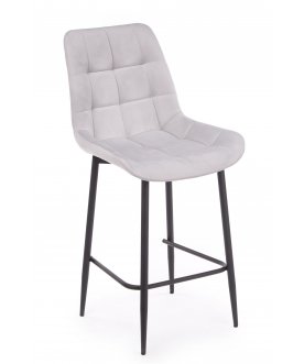 Полубарный стул Стронг светло-серый (zd 960) / черный