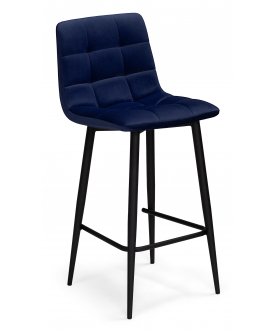 Стул барный Чилли Мини темно-серый (zd 995) / черный np синий (zd 798) / черный