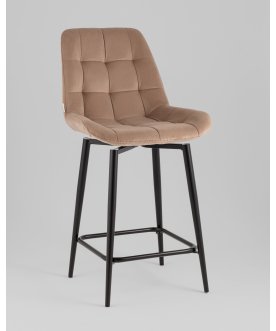 Стул барный Флекс с поворотным механизмом велюр капучино