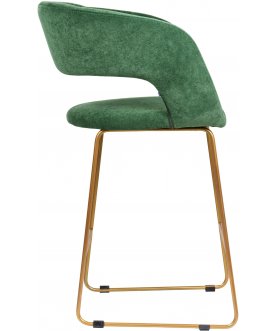 Барный стул Hugs зеленый / золото