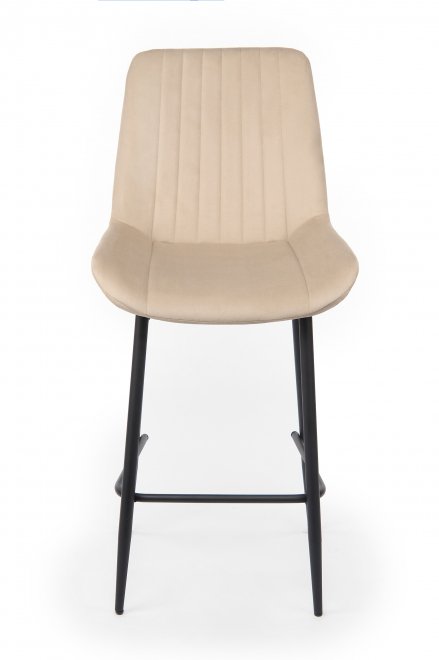 Полубарный стул Седа бежевый (zd 210) / черный