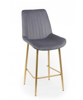 Барный стул Седа темно-серый (zd 995) / золотой np