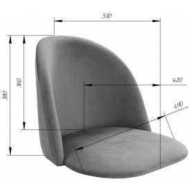 Полубарный стул SHT-ST35/S80-1