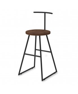 Барный стул Сканди-65 хард брауни/черный